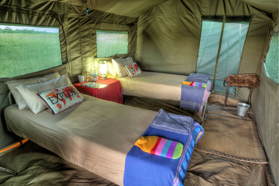Okavango Expeditions guest tent interior