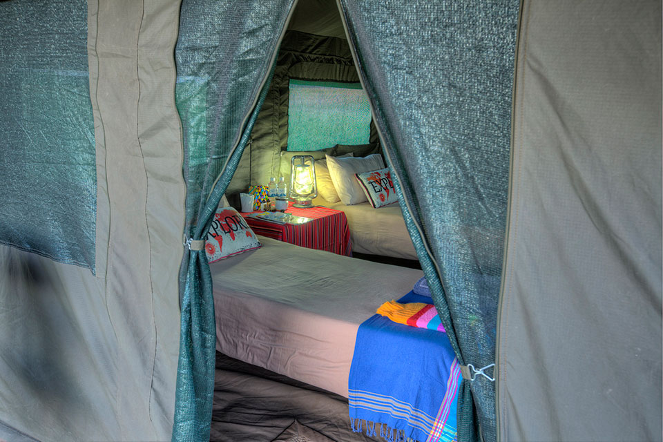 Okavango Expeditions client tent