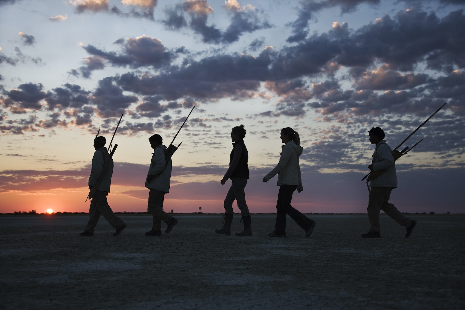 tourists in botswana